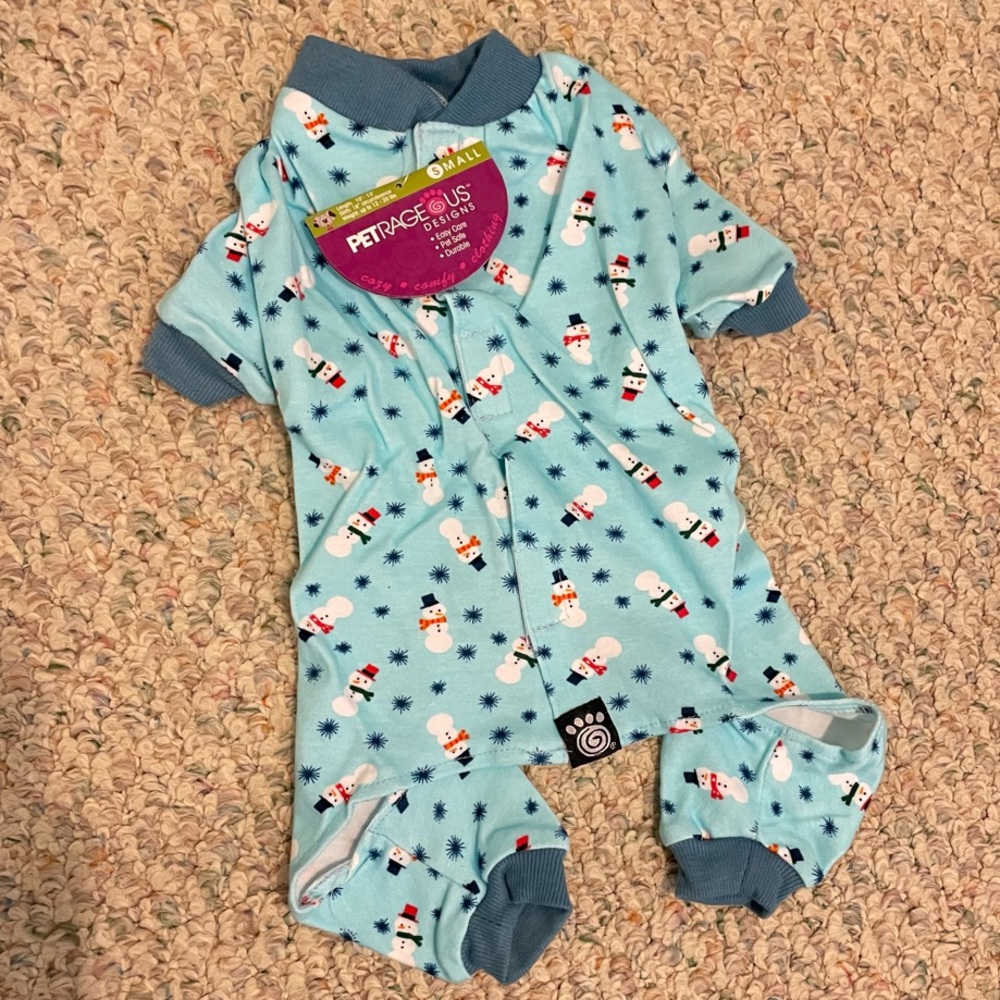 NEW! Snowman Pajamas for Small Dog